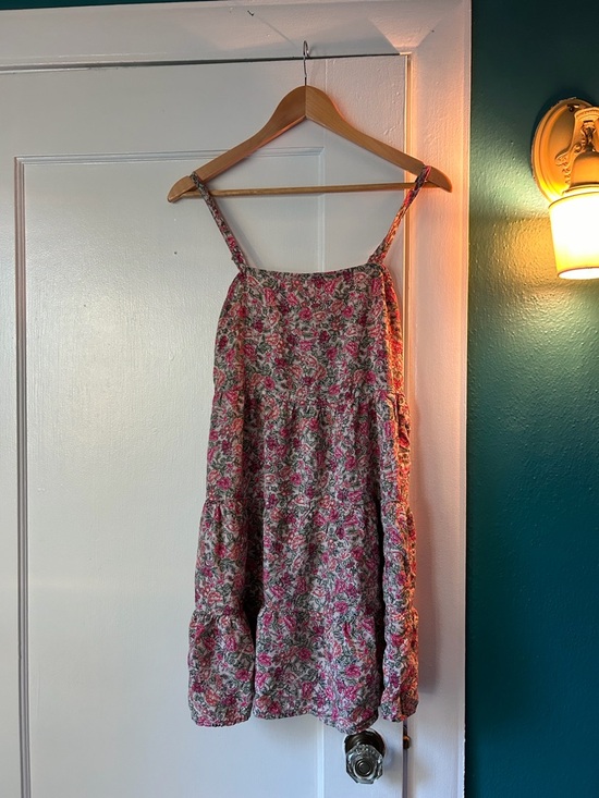 Old Navy Dresses & Skirts - Old Navy Pink and Green Floral Summer Dress